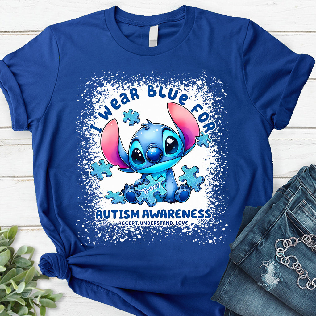Personalized Autism Awareness T-shirt & Hoodie with Custom Name