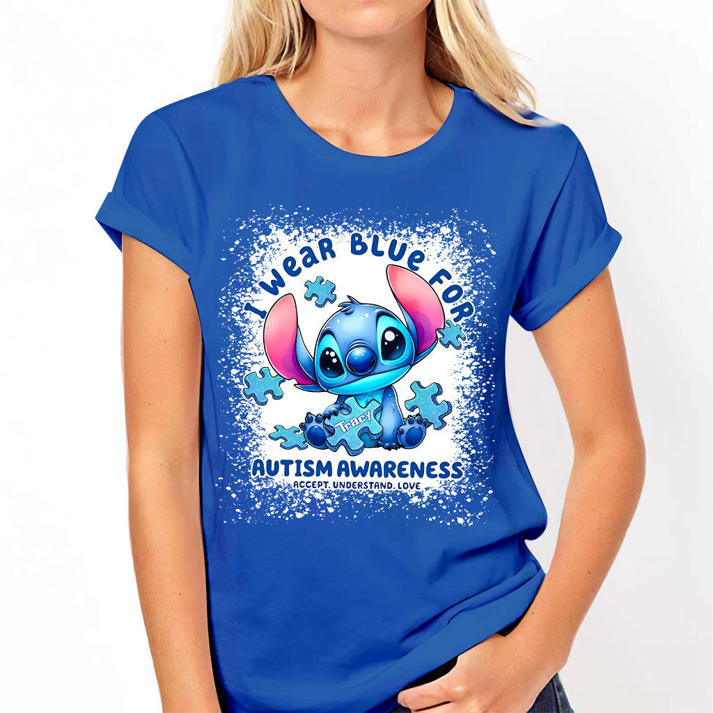 Personalized Autism Awareness T-shirt & Hoodie with Custom Name