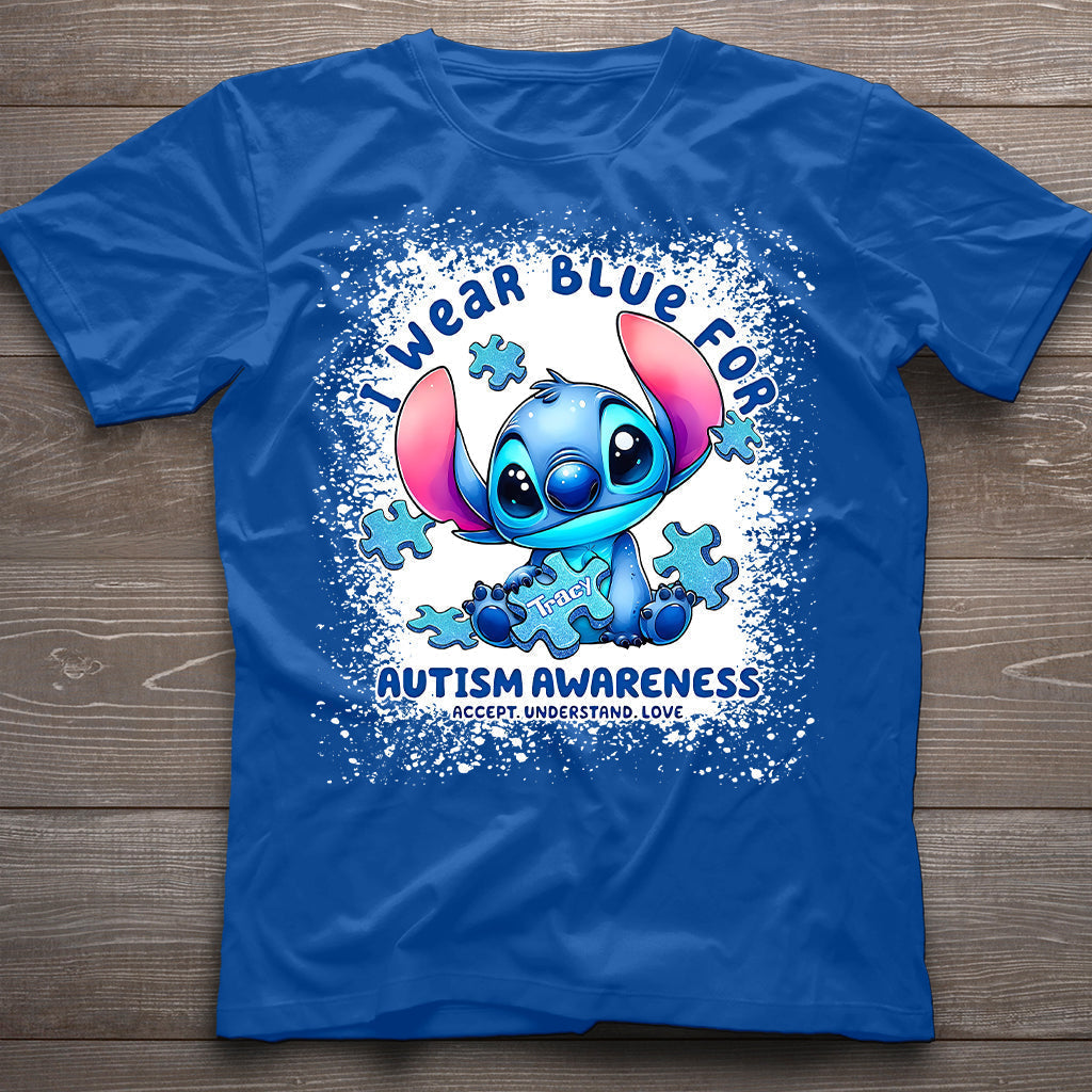 Personalized Autism Awareness T-shirt & Hoodie with Custom Name