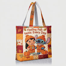 Load image into Gallery viewer, Personalized Quilted Tote Bag for Movie Fans - Fall Gift
