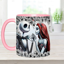 Load image into Gallery viewer, Personalized Accent Mug with Nightmare Design for Couples Gift
