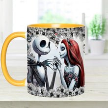 Load image into Gallery viewer, Personalized Accent Mug with Nightmare Design for Couples Gift
