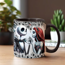 Load image into Gallery viewer, Personalized Accent Mug with Nightmare Design for Couples Gift

