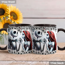 Load image into Gallery viewer, Personalized Accent Mug with Nightmare Design for Couples Gift
