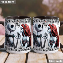 Load image into Gallery viewer, Personalized Accent Mug with Nightmare Design for Couples Gift
