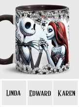 Load image into Gallery viewer, Personalized Accent Mug with Nightmare Design for Couples Gift
