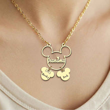 Load image into Gallery viewer, Personalized Mickey Mouse Necklace with Charms for Mom
