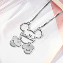 Load image into Gallery viewer, Personalized Mickey Mouse Necklace with Charms for Mom
