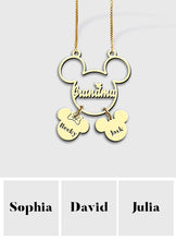 Load image into Gallery viewer, Personalized Mickey Mouse Necklace with Charms for Mom
