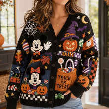 Load image into Gallery viewer, Personalized Knitted Cardigan Trick or Treat Gift for Her
