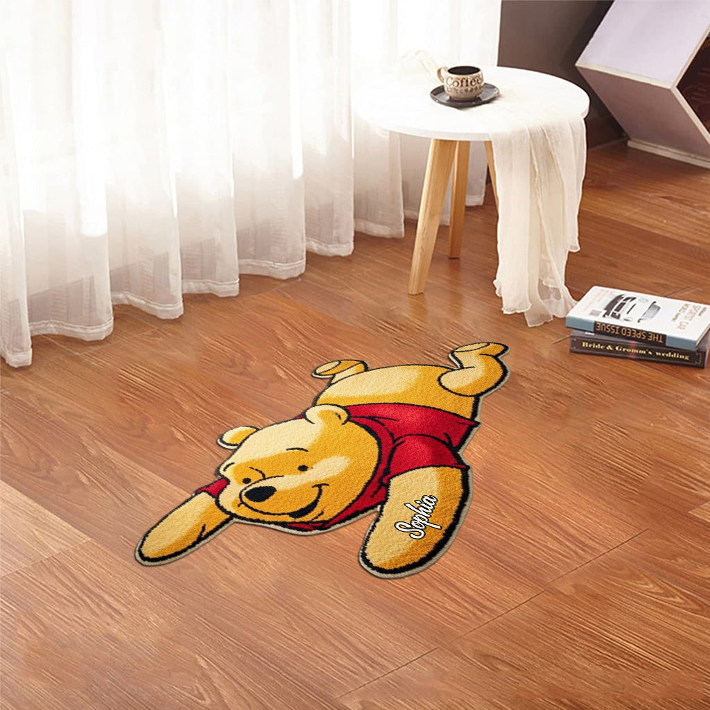 Personalized Tufted Rug Honey Bear Character Gift for Family