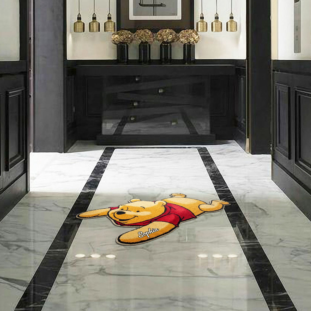 Personalized Tufted Rug Honey Bear Character Gift for Family