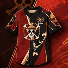 Load image into Gallery viewer, Personalized King Of Pirates Baseball Jersey Custom Name Gift for Movie Fans
