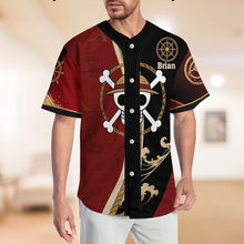 Load image into Gallery viewer, Personalized King Of Pirates Baseball Jersey Custom Name Gift for Movie Fans
