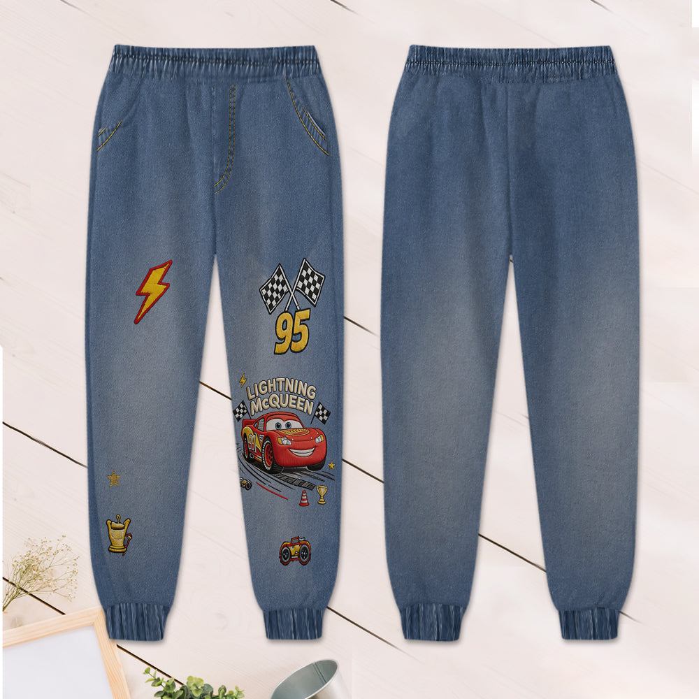 Personalized Kids Hoodie & Jogger Set Racing Adventure Gift