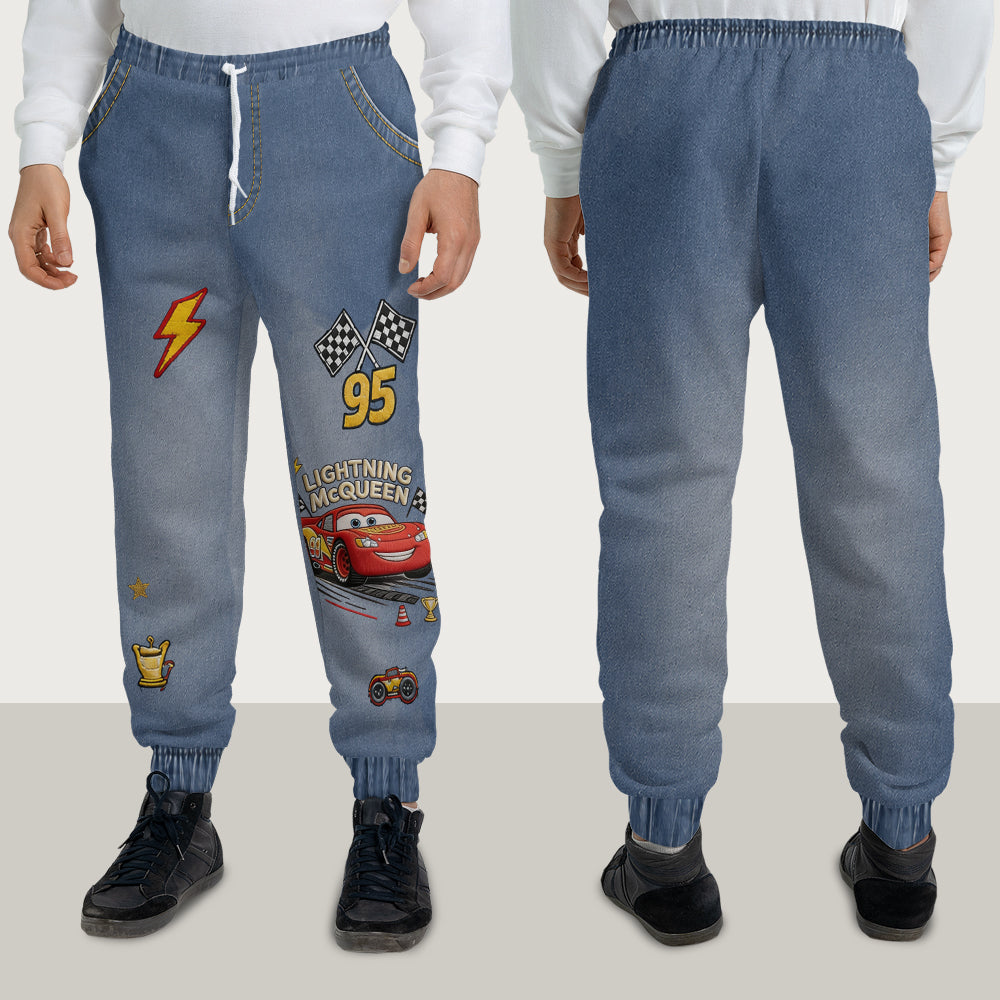 Personalized Kids Hoodie & Jogger Set Racing Adventure Gift