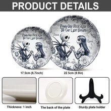 Load image into Gallery viewer, Personalized Nightmare Ceramic Plate Custom Name Gift for Couples
