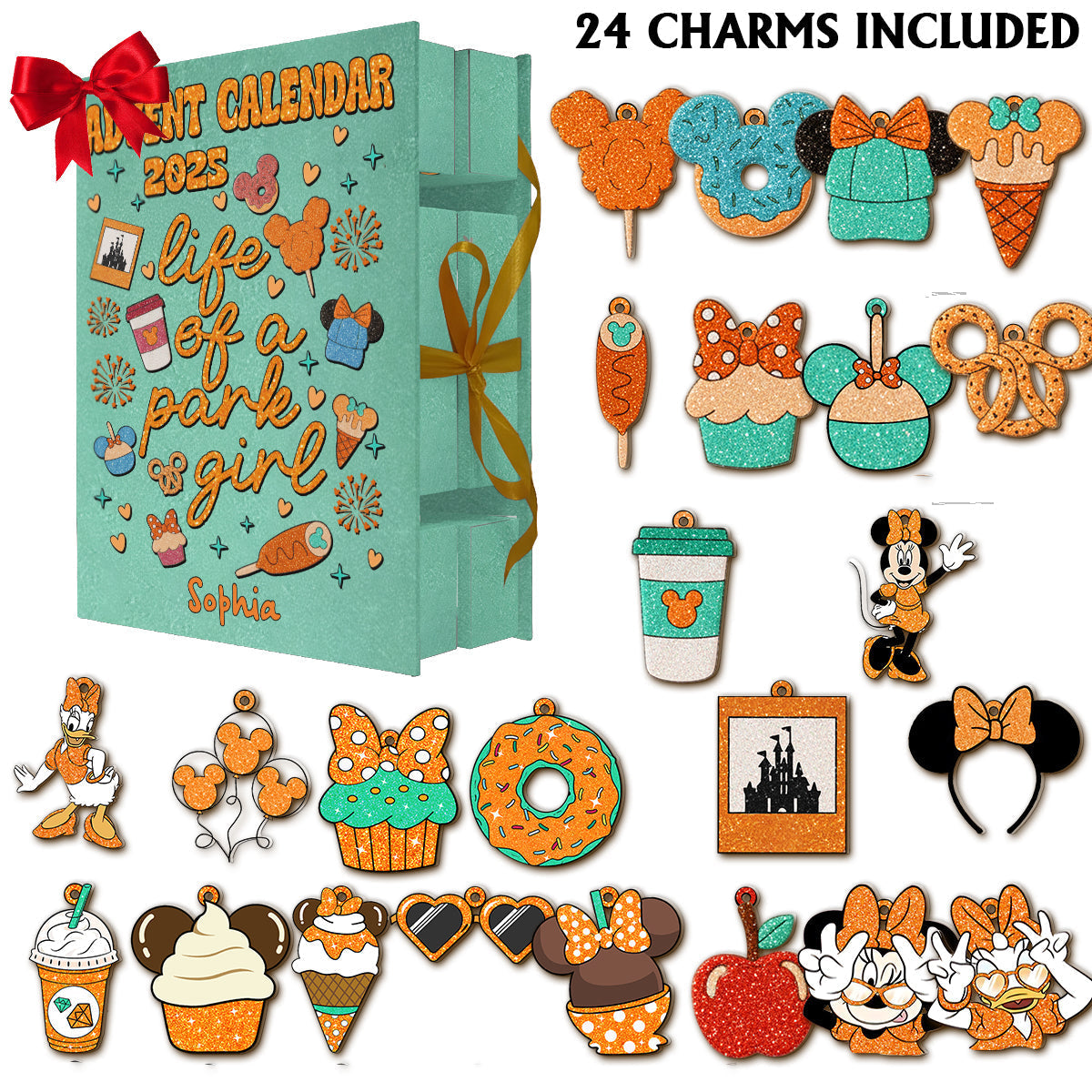 Personalized Advent Calendar with Ornaments for Kids | Christmas Countdown Gift