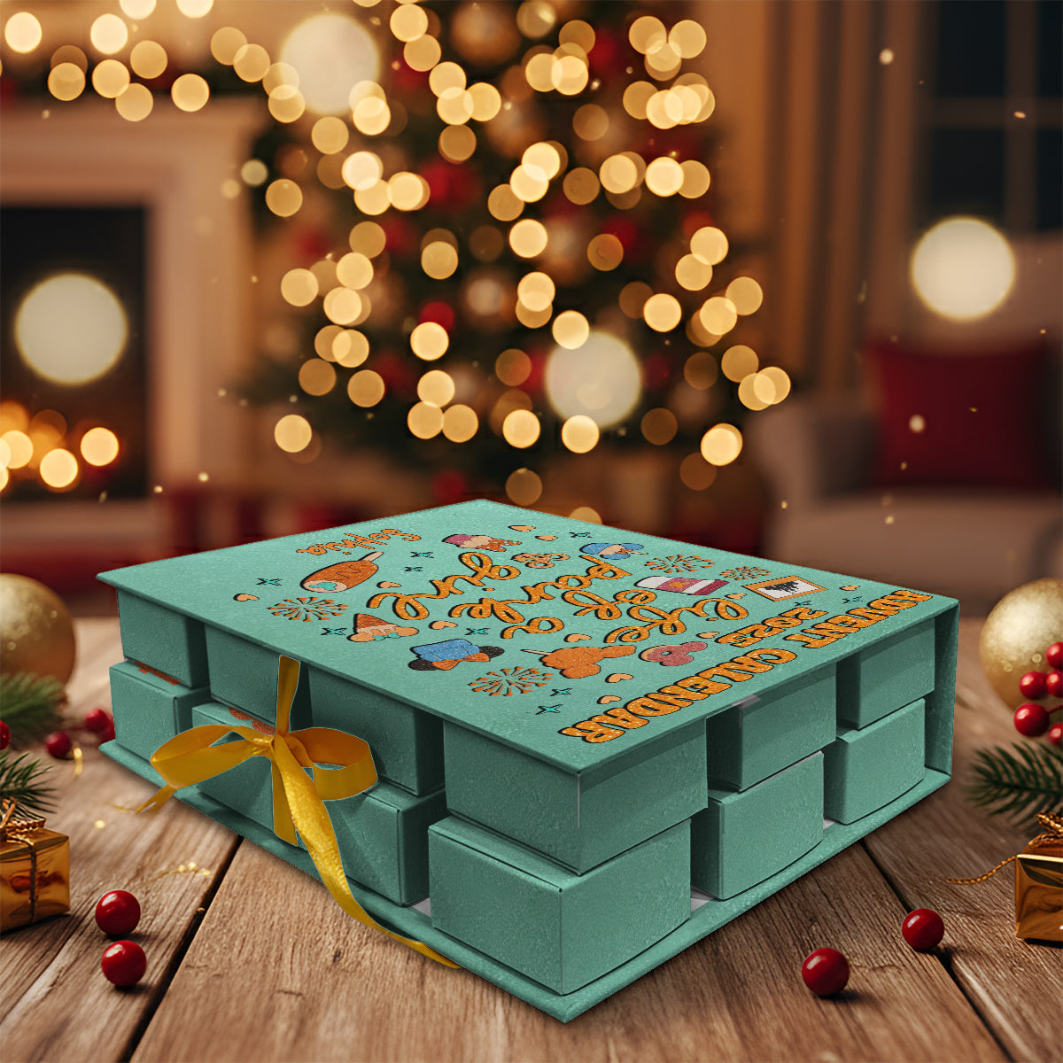 Personalized Advent Calendar with Ornaments for Kids | Christmas Countdown Gift