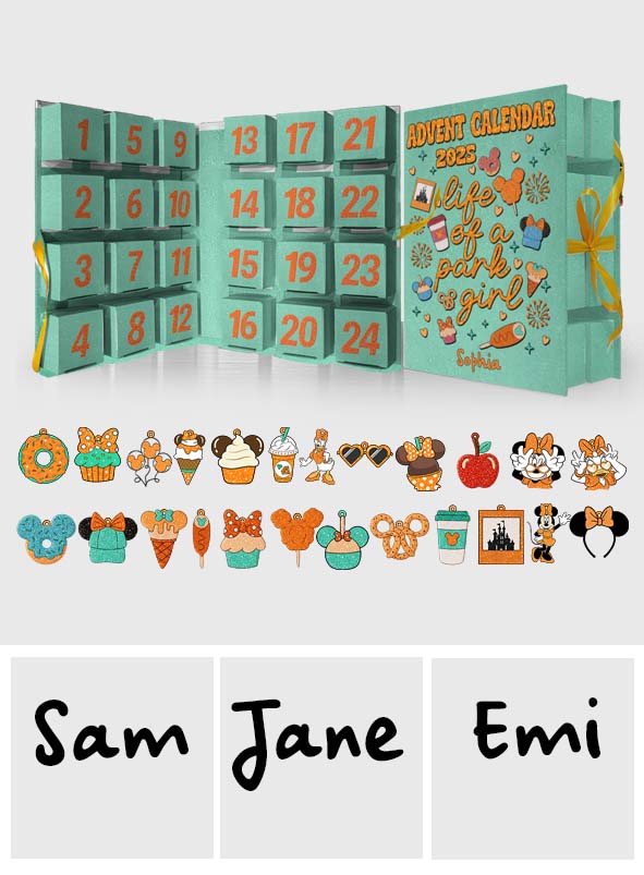 Personalized Advent Calendar with Ornaments for Kids | Christmas Countdown Gift