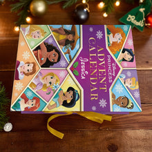 Load image into Gallery viewer, Personalized Disney Princess Advent Calendar with Ornaments for Kids
