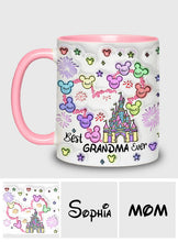 Load image into Gallery viewer, Personalized Accent Mug Best Grandma Ever Custom Names Gift
