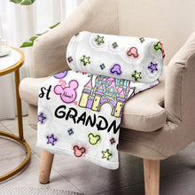 Load image into Gallery viewer, Personalized Flannel Blanket Best Grandma Gift with Names
