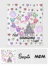 Load image into Gallery viewer, Personalized Flannel Blanket Best Grandma Gift with Names
