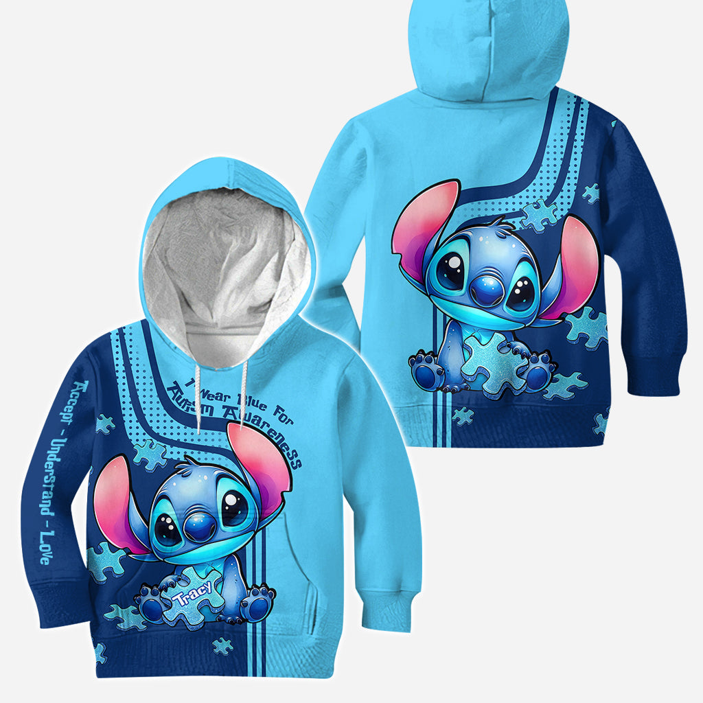 Personalized Autism Awareness Hoodie and Leggings Set for Kids/Adults - Custom Name Gift
