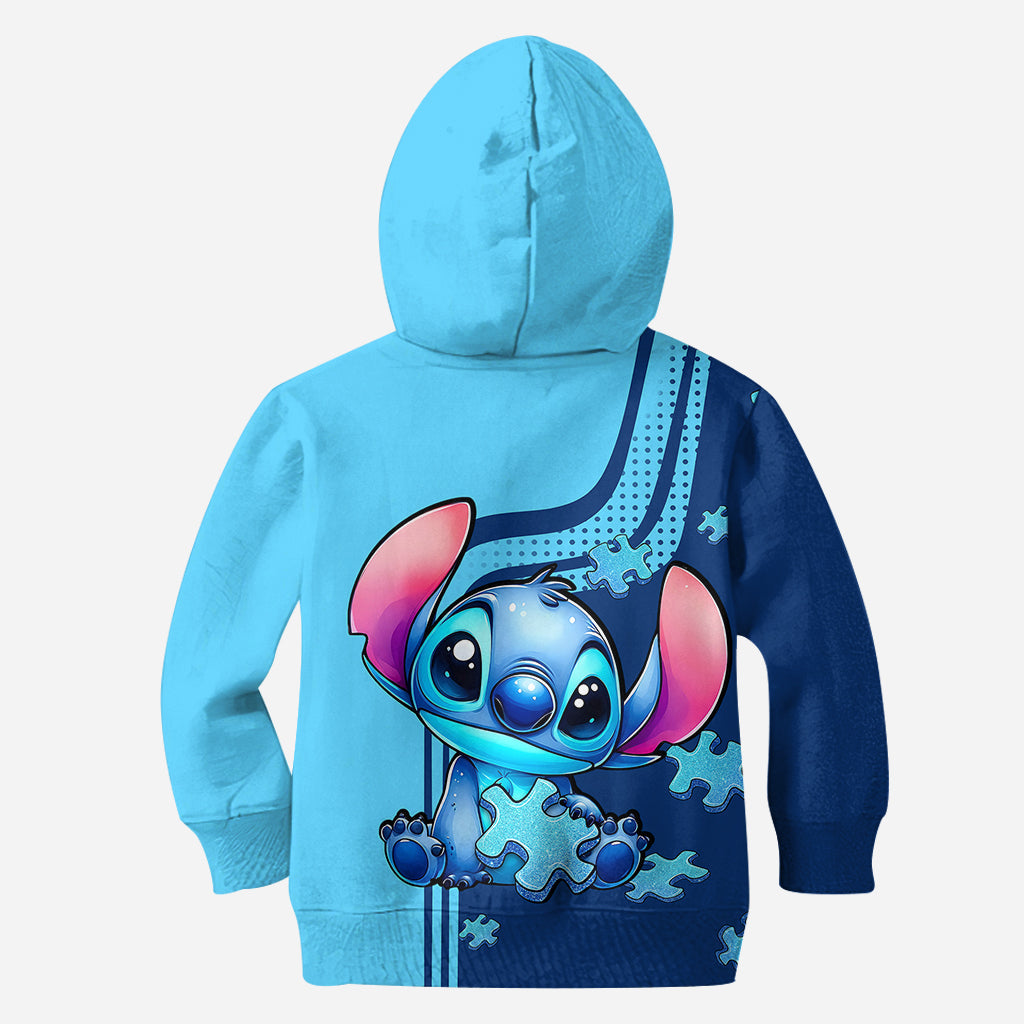 Personalized Autism Awareness Hoodie and Leggings Set for Kids/Adults - Custom Name Gift