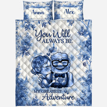 Load image into Gallery viewer, Personalized Mouse Quilt Set Custom Names Romantic Gift
