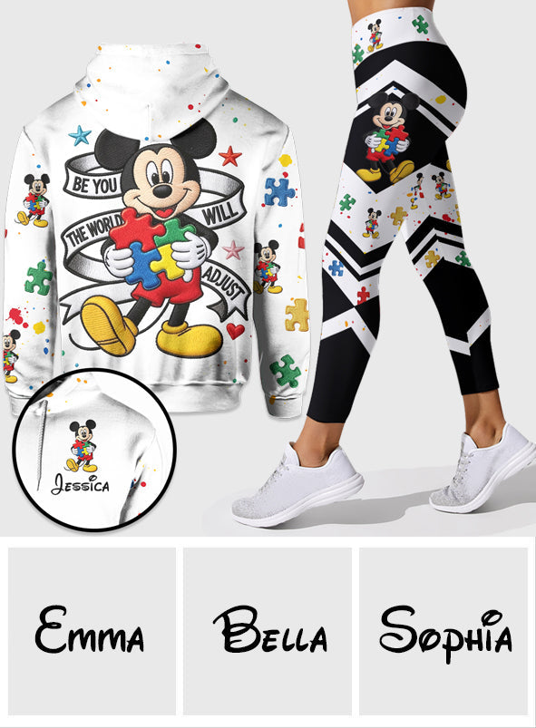 Personalized Autism Awareness Hoodie & Leggings Set for Her
