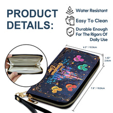 Load image into Gallery viewer, Personalized Leather Wallet Custom Name Gift for Grandma
