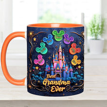 Load image into Gallery viewer, Personalized Accent Mug Best Grandma Ever Custom Names Gift
