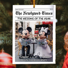 Load image into Gallery viewer, Personalized Acrylic Mouse Ornament Wedding Gift Decor
