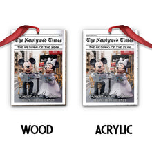 Load image into Gallery viewer, Personalized Acrylic Mouse Ornament Wedding Gift Decor
