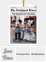 Load image into Gallery viewer, Personalized Acrylic Mouse Ornament Wedding Gift Decor
