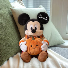 Load image into Gallery viewer, Personalized Pumpkin Pillow Cute Mouse Design Gift for Fall
