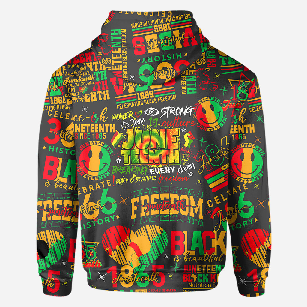 Personalized Juneteenth All-Over Shirt Custom Design for Dad