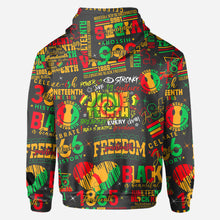 Load image into Gallery viewer, Personalized Juneteenth All-Over Shirt Custom Design for Dad
