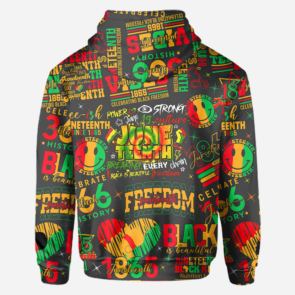Personalized Juneteenth All-Over Shirt Custom Design for Dad