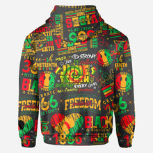 Load image into Gallery viewer, Personalized Juneteenth All-Over Shirt Custom Design for Dad
