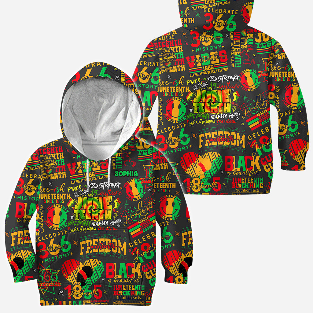 Personalized Juneteenth All-Over Shirt Custom Design for Dad