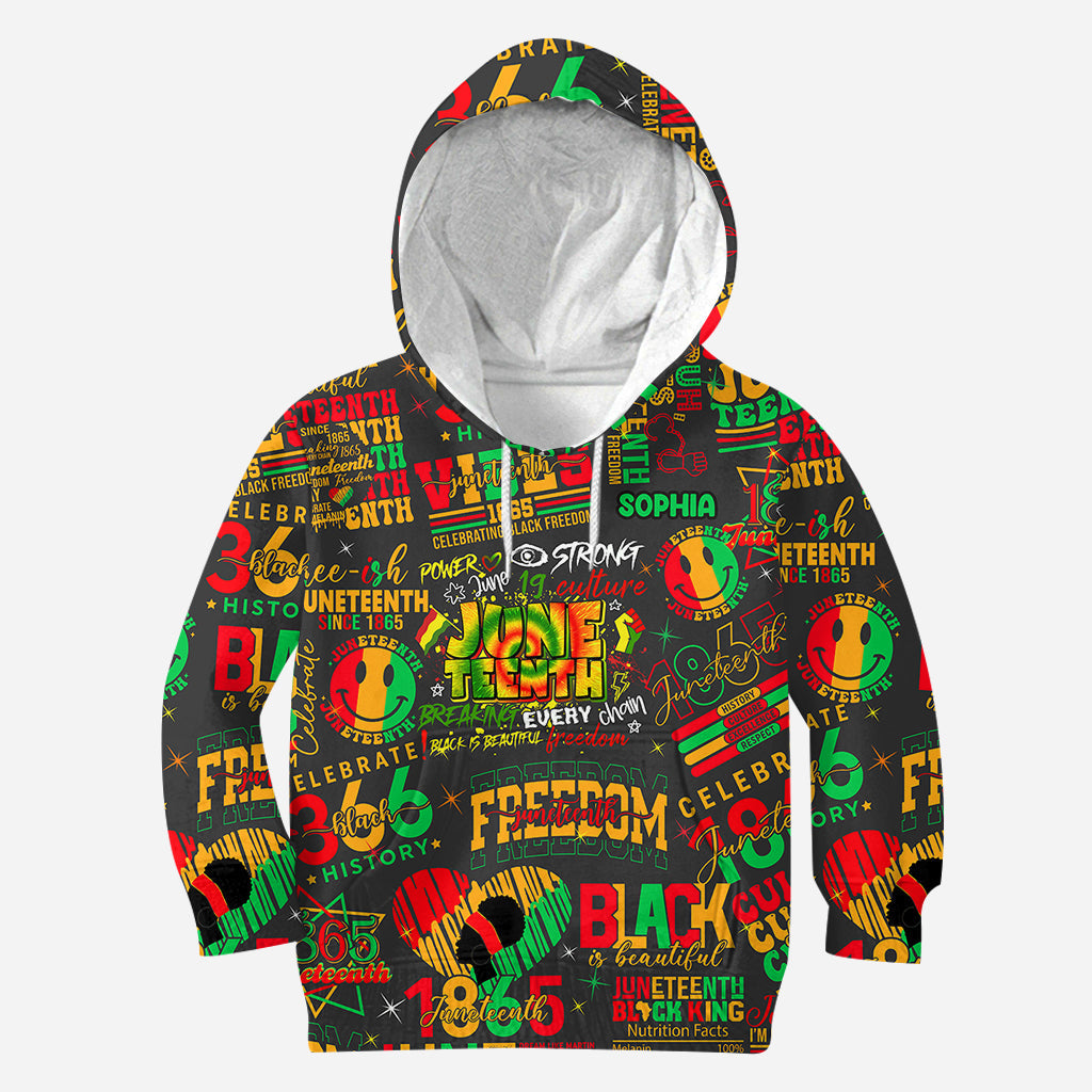 Personalized Juneteenth All-Over Shirt Custom Design for Dad