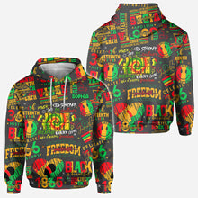 Load image into Gallery viewer, Personalized Juneteenth All-Over Shirt Custom Design for Dad

