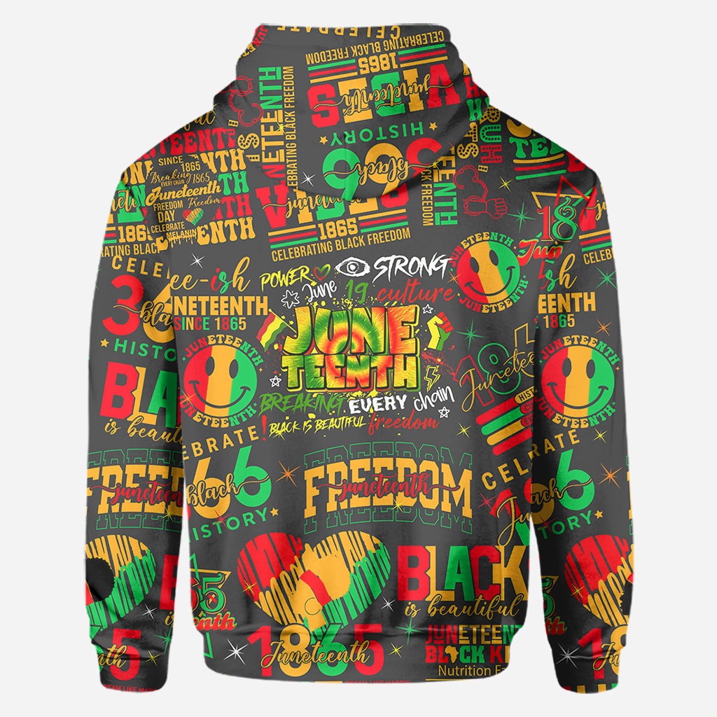 Personalized Juneteenth All-Over Shirt Custom Design for Dad