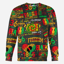Load image into Gallery viewer, Personalized Juneteenth All-Over Shirt Custom Design for Dad
