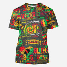 Load image into Gallery viewer, Personalized Juneteenth All-Over Shirt Custom Design for Dad
