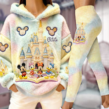 Load image into Gallery viewer, Personalized Disney Castle Hoodie and Leggings Set | Custom Name Gift for Kids
