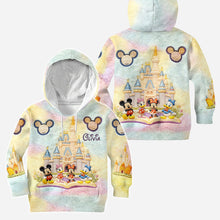 Load image into Gallery viewer, Personalized Disney Castle Hoodie and Leggings Set | Custom Name Gift for Kids
